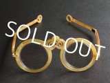 1800s Japanese Antique eyeglasses pierced frames Edo Early Meiji Period