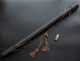 Photo2: Antique Japanese Lacquered YADUTSU arrow case & Four original arrows Meiji (2)