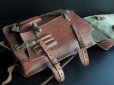 Photo5:  Antique Japanese Randoseru Back Pack Leather Bag Army Early 1900s (5)