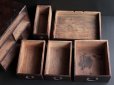 Photo3: Late 1800s Meiji Japanese Antique wooden 5 drawer Box (3)