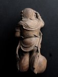 Photo4: Great work Antique japanese KOMOKUTEN wooden statue Buddhism  Late 1800s (4)