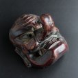 Photo2: Antique Japanese Noh Mask TENGU Wood & Dry Lacquer carving Hand made (2)