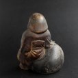 Photo5: Antique Japanese old pottery DAIKOKU God Statu edo Meiji era (5)