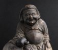 Photo1: Antique Japanese old pottery DAIKOKU God Statu edo Meiji era (1)