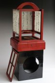 Photo5: Late 1800s Antique traditional Japanese ARIAKE ANDON wooden Room lantern (5)