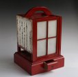 Photo4: Late 1800s Antique traditional Japanese ARIAKE ANDON wooden Room lantern (4)