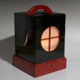 Photo2: Late 1800s Antique traditional Japanese ARIAKE ANDON wooden Room lantern (2)