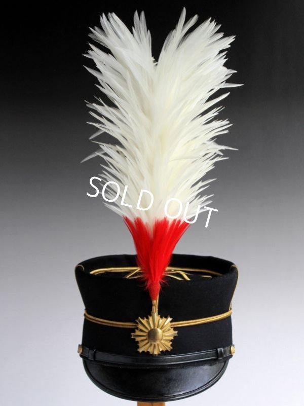 Photo1: Real WW1 WW2 Excellent Japanese Imperial Army officer Hat ceremonial Feather