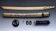 Photo2: Antique Japanese samurai Sword YAKIZASHI koshirae sharkskin Saya (2)