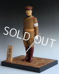 WWII Japanese Army soldier Hakata doll figurine Artist signed HITOSHI KAMEDA