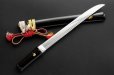 Photo4: Antique Japanese Edo Samurai Sword TANTO Hira zukuri Mumei Lacquered KOSHIRAE (4)