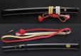 Photo3: Antique Japanese Edo Samurai Sword TANTO Hira zukuri Mumei Lacquered KOSHIRAE (3)