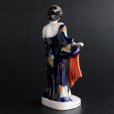 Photo3: Antique Japanese Fine Porcelain Geisha Girl took off kimono Statue figurine