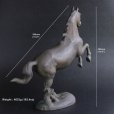 Photo4: Antique Japanese Bronze Success prancing Horse Statue Meiji Era