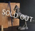 Antique Japanese Bronze Success prancing Horse Statue Meiji Era