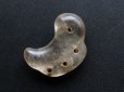 Photo2: Very rare Japanese Ancient Big Crystal MAGATAMA Large Fin Four hole Kofun Period