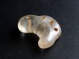 Photo7: Very rare Japanese Ancient Big Crystal MAGATAMA Large Fin Four hole Kofun Period