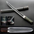 Photo1: Fine 1600s Japanese Full Polished Sword Samurai Family crest Aikuchi Koshirae (1)