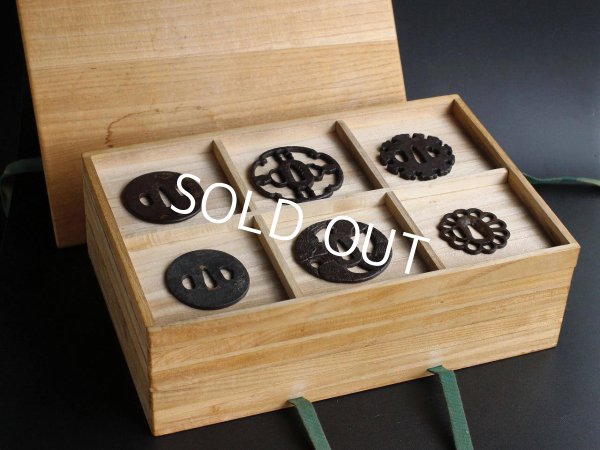 Photo3: Japanese Antique SAMURAI Tsuba 30 pieces Set w/Collection box KATANA WAKIZASHI