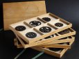 Photo1: Japanese Antique SAMURAI Tsuba 30 pieces Set w/Collection box KATANA WAKIZASHI (1)