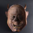 Photo2: Fine Japanese Hannya wood carving Noh mask Oni Demon (2)