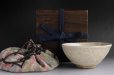 Photo12: Real OTAGAKI RENGETSU Carved poem Antique Japanese Old pottery tea bowl w/box