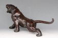 Photo6: Great Antique Japanese Meiji Big Tiger Bronze Statue by OMORI MITSUMOTO 26 inch