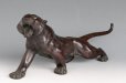 Photo2: Great Antique Japanese Meiji Big Tiger Bronze Statue by OMORI MITSUMOTO 26 inch