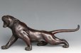 Photo7: Great Antique Japanese Meiji Big Tiger Bronze Statue by OMORI MITSUMOTO 26 inch