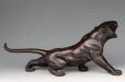 Photo4: Great Antique Japanese Meiji Big Tiger Bronze Statue by OMORI MITSUMOTO 26 inch