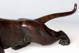 Photo17: Great Antique Japanese Meiji Big Tiger Bronze Statue by OMORI MITSUMOTO 26 inch