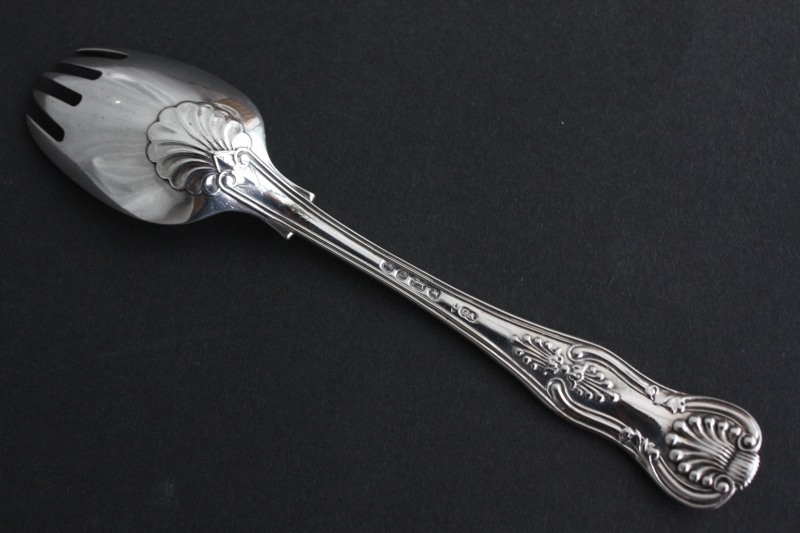 Rare Runcible Spoon Kings Pattern Victorian Solid Silver GeorgeAdams ...