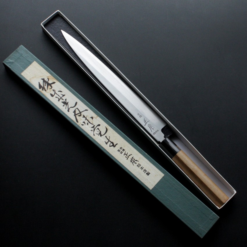 MASAMOTO famous in Japanese knife Gyoku white Sashimi Yanagiba MIB Super Sharp
