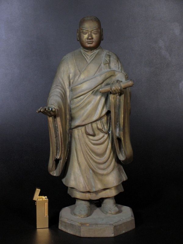 Antique Japanese Buddhist Monk 