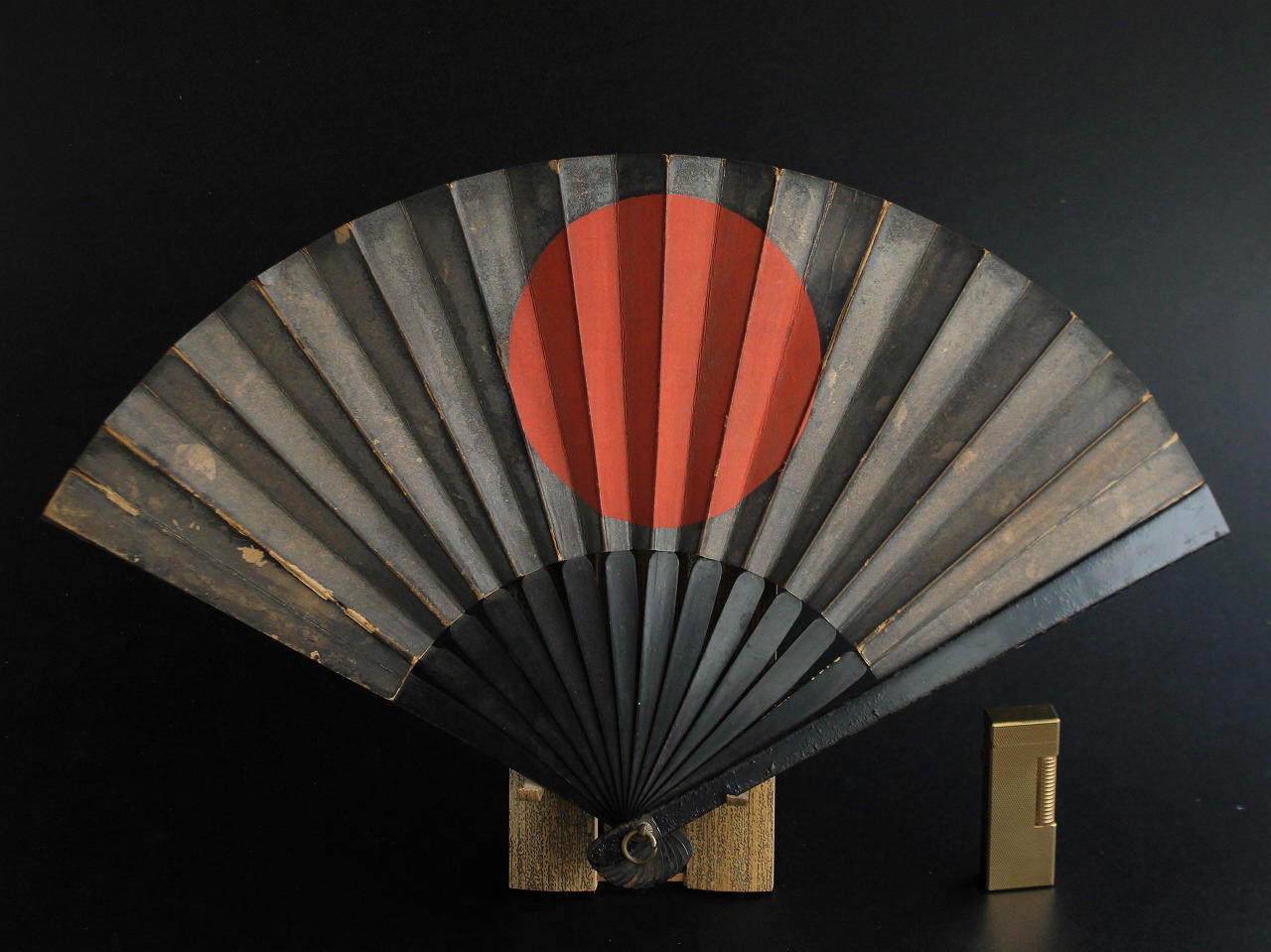 Antique Japanese TESSEN Iron Weapon gunsen war fan 1800s EDO period