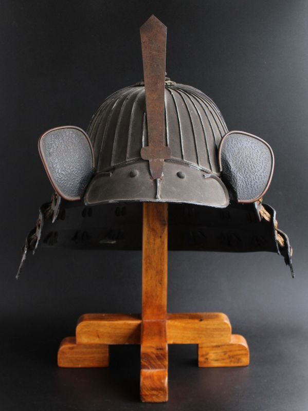 Antique Japanese Samurai 32 KEN SUJI KABUTO Yoroi armor Iron helmet Edo Period