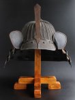 Photo1: Antique Japanese Samurai 32 KEN SUJI KABUTO Yoroi armor Iron helmet Edo Period