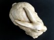 Photo5: Vintage Japanese Pottery crackle glaze RABBIT Statue Excellent Condition