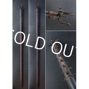 Photo: 1700s EDO Antique Japanese SODEGARAMI Samurai police Weapon Iron Barbs Hook 123cm