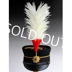 Photo: Real WW1 WW2 Excellent Japanese Imperial Army officer Hat ceremonial Feather