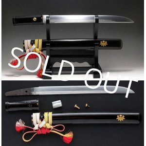 Photo: Antique Japanese Edo Samurai Sword TANTO Hira zukuri Mumei Lacquered KOSHIRAE