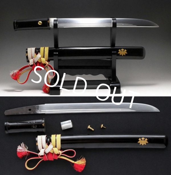 Photo1: Antique Japanese Edo Samurai Sword TANTO Hira zukuri Mumei Lacquered KOSHIRAE