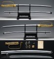 Photo1: Japanese Sword Officer GUNTO Edo Period Blade Signed KANESADA