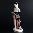 Photo6: Antique Japanese Fine Porcelain Geisha Girl took off kimono Statue figurine