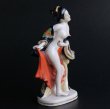 Photo2: Antique Japanese Fine Porcelain Geisha Girl took off kimono Statue figurine