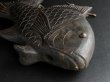 Photo3: 1800s Meiji period Japanese Antique Wooden carving Large JIZAI Tai Fish 