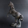 Photo5: Antique Japanese Bronze Success prancing Horse Statue Meiji Era