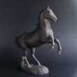 Photo3: Antique Japanese Bronze Success prancing Horse Statue Meiji Era