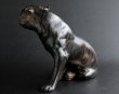 Photo5: Great Antique Meiji Japanese Rare Sitting Tiger Bronze Statue Figurine 4.3kg