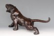 Photo6: Great Antique Japanese Meiji Big Tiger Bronze Statue by OMORI MITSUMOTO 26 inch